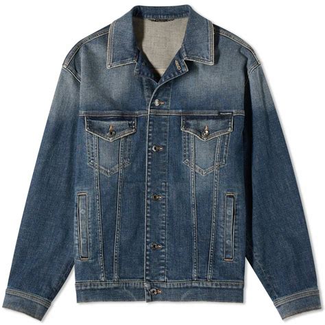 denim jacket washed dolce gabbana